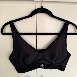 ALO Yoga Charcoal Sports Bra
